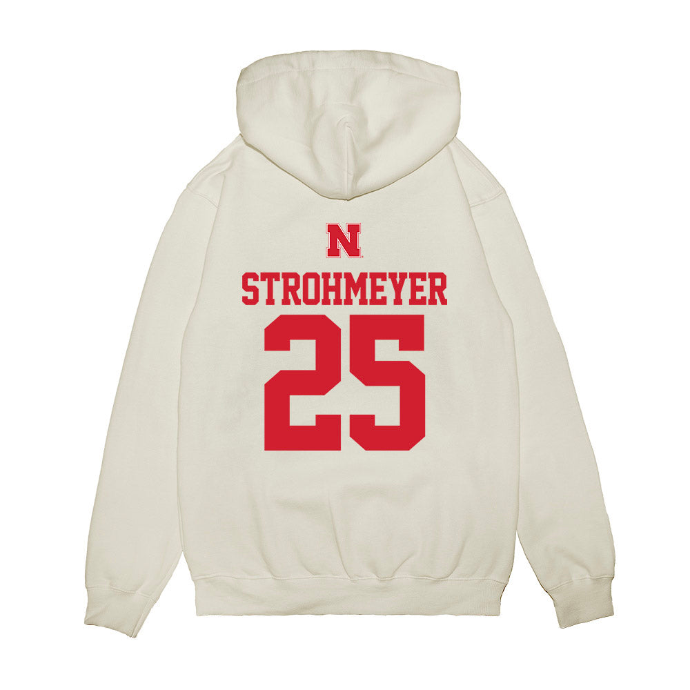 Nebraska - NCAA Baseball : Reed Strohmeyer - USA Raglan Premium Hooded Sweatshirt-1