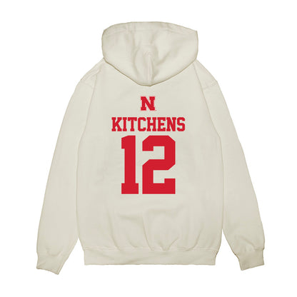 Nebraska - NCAA Baseball : Cole Kitchens - USA Raglan Premium Hooded Sweatshirt-1