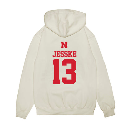 Nebraska - NCAA Baseball : Will Jesske - USA Raglan Premium Hooded Sweatshirt-1