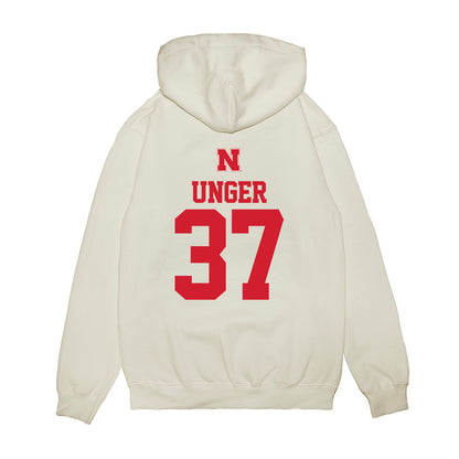 Nebraska - NCAA Baseball : J'Shawn Unger - USA Raglan Premium Hooded Sweatshirt-1