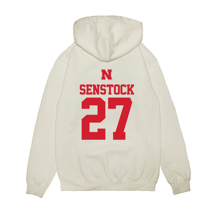 Nebraska - NCAA Baseball : Joey Senstock - USA Raglan Premium Hooded Sweatshirt-1