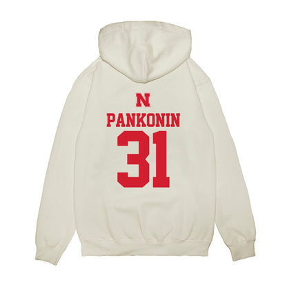 Nebraska - NCAA Baseball : Auden Pankonin - USA Raglan Premium Hooded Sweatshirt-1