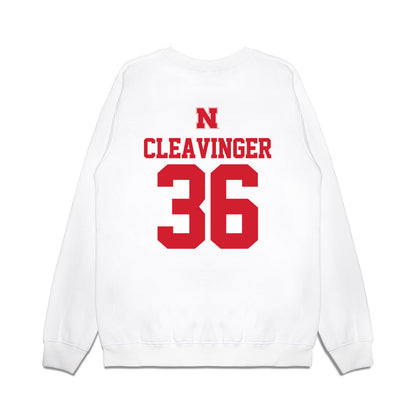 Nebraska - NCAA Baseball : Grant Cleavinger - USA Raglan Premium Crewneck Sweatshirt-1