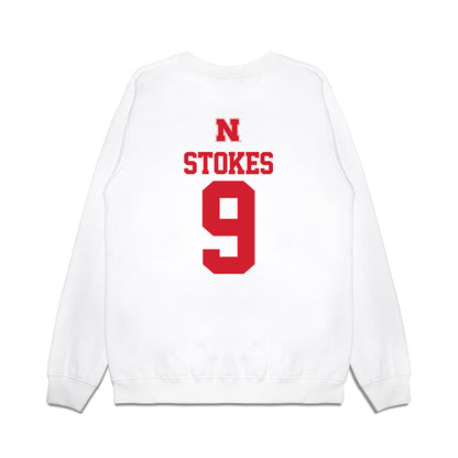 Nebraska - NCAA Baseball : Rhett Stokes - USA Raglan Premium Crewneck Sweatshirt-1