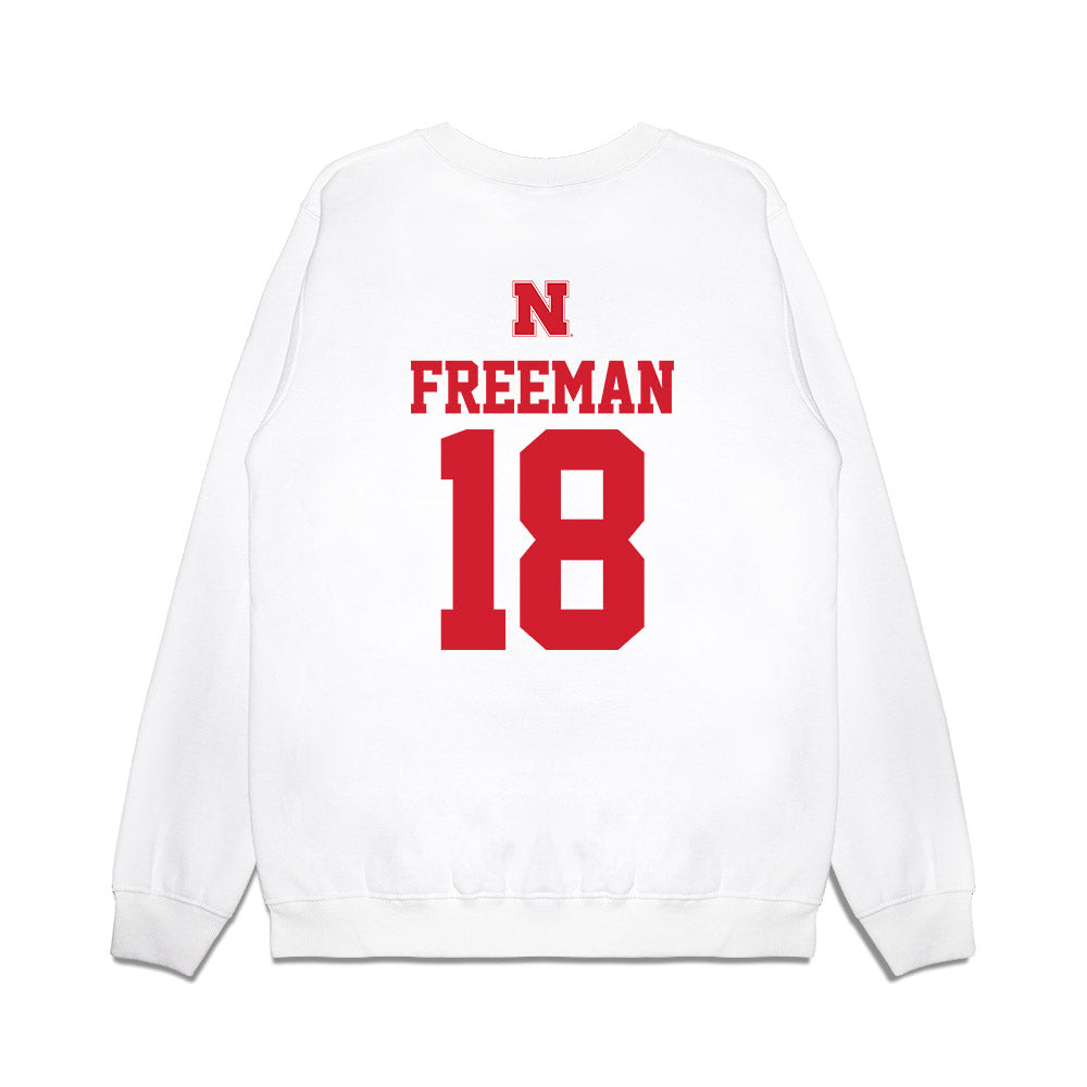 Nebraska - NCAA Baseball : Preston Freeman Freeman - USA Raglan Premium Crewneck Sweatshirt-1