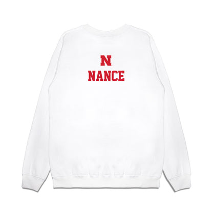 Nebraska - NCAA Baseball : Ashton Nance - USA Raglan Premium Crewneck Sweatshirt-1