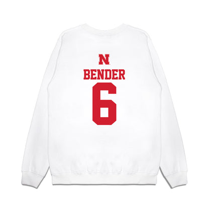 Nebraska - NCAA Baseball : Pryce Bender - USA Raglan Premium Crewneck Sweatshirt-1