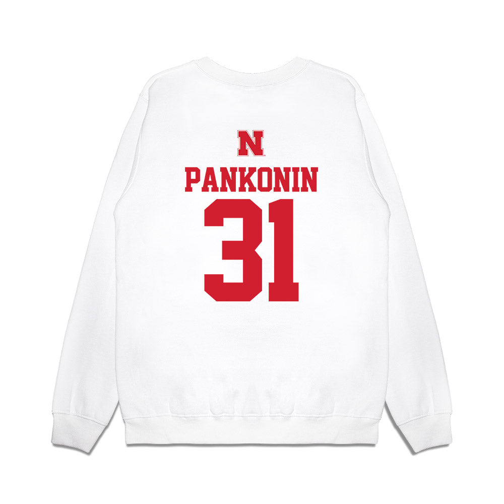 Nebraska - NCAA Baseball : Auden Pankonin - USA Raglan Premium Crewneck Sweatshirt-1