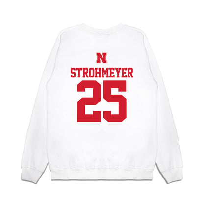 Nebraska - NCAA Baseball : Reed Strohmeyer - USA Raglan Premium Crewneck Sweatshirt-1