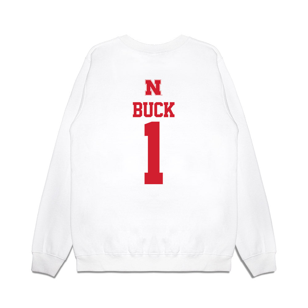Nebraska - NCAA Baseball : Jett Buck - USA Raglan Premium Crewneck Sweatshirt-1