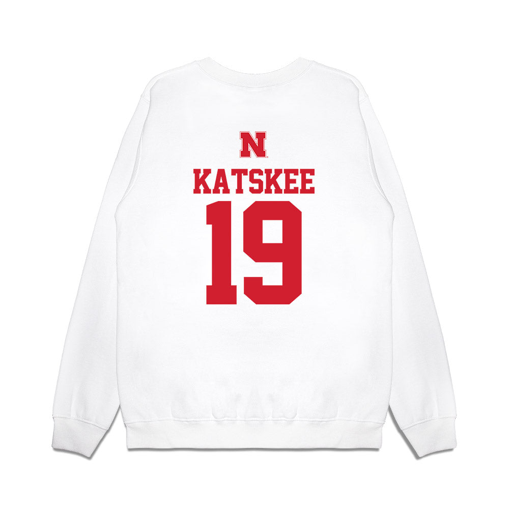 Nebraska - NCAA Baseball : Cooper Katskee - USA Raglan Premium Crewneck Sweatshirt-1