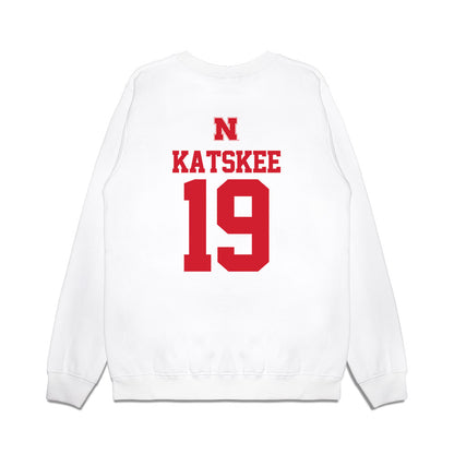 Nebraska - NCAA Baseball : Cooper Katskee - USA Raglan Premium Crewneck Sweatshirt-1
