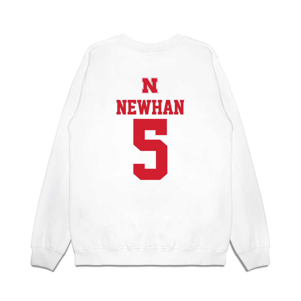 Nebraska - NCAA Baseball : Nico Newhan - USA Raglan Premium Crewneck Sweatshirt-1