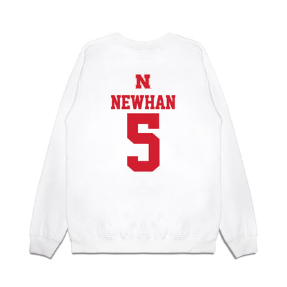 Nebraska - NCAA Baseball : Nico Newhan - USA Raglan Premium Crewneck Sweatshirt-1
