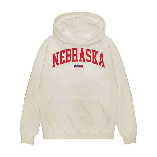 Nebraska - NCAA Baseball : Reese Moore - USA Raglan Premium Hooded Sweatshirt-0