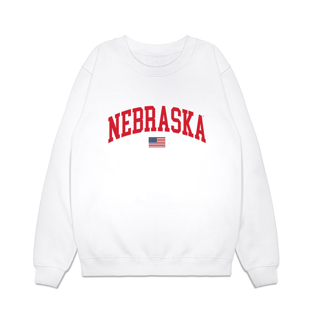Nebraska - NCAA Baseball : Gavin Blachowicz - USA Raglan Premium Crewneck Sweatshirt-0