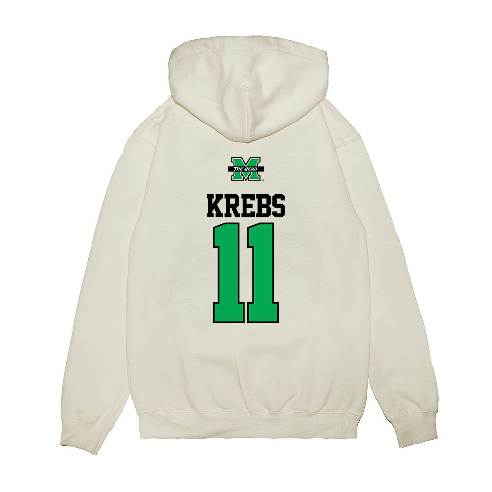 Marshall - NCAA Baseball : Charlie Krebs - USA Raglan Premium Hooded Sweatshirt-1