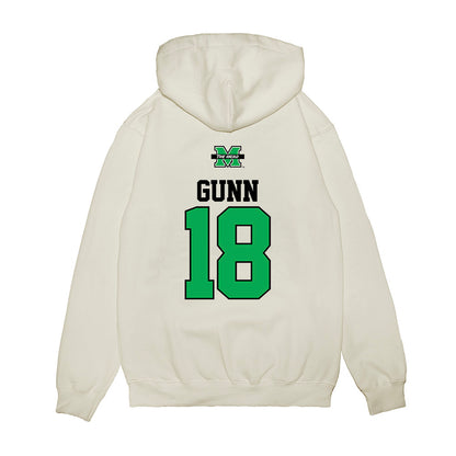 Marshall - NCAA Baseball : Davis Gunn - USA Raglan Premium Hooded Sweatshirt-1