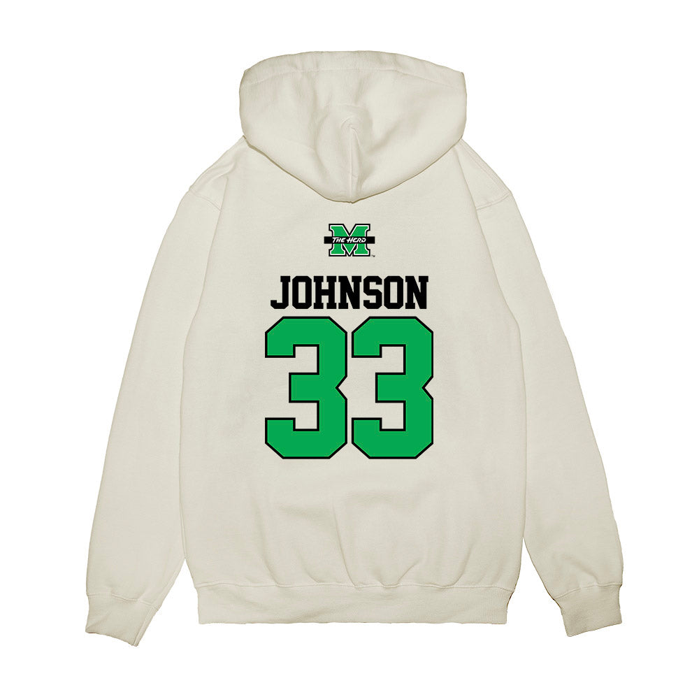 Marshall - NCAA Baseball : Rivers Johnson - USA Raglan Premium Hooded Sweatshirt-1