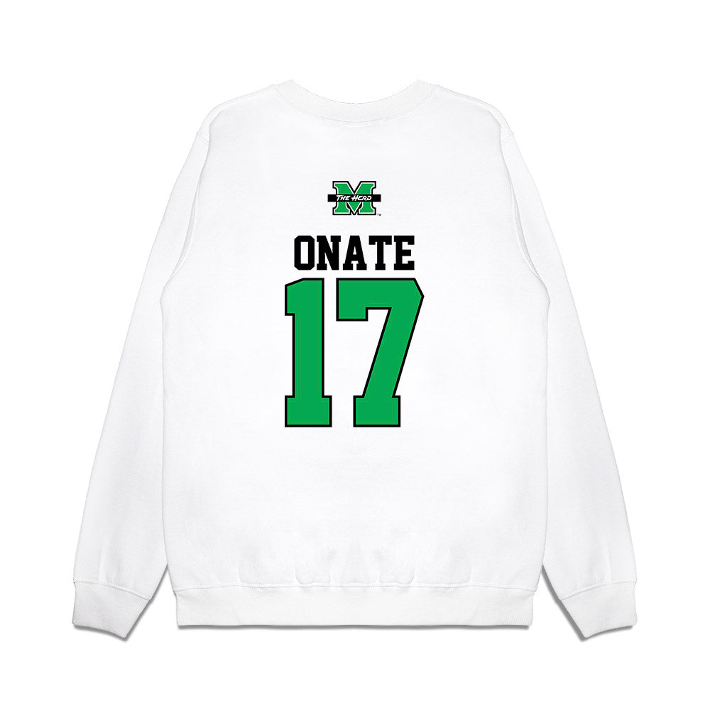 Marshall - NCAA Baseball : Mason Onate - USA Raglan Premium Crewneck Sweatshirt-1