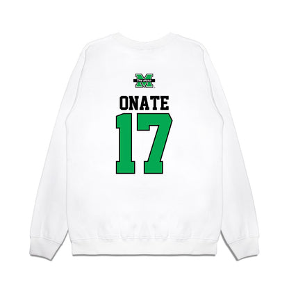 Marshall - NCAA Baseball : Mason Onate - USA Raglan Premium Crewneck Sweatshirt-1