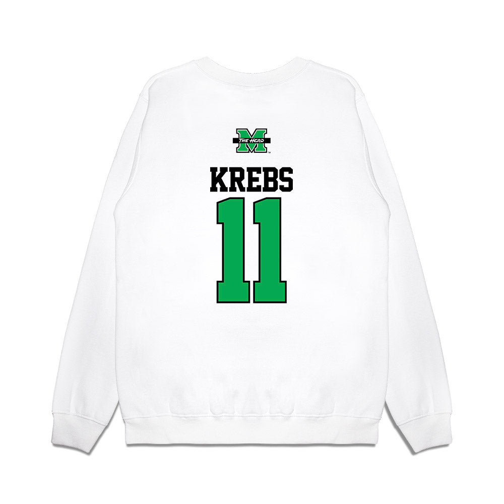 Marshall - NCAA Baseball : Charlie Krebs - USA Raglan Premium Crewneck Sweatshirt-1
