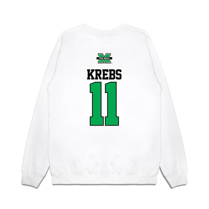 Marshall - NCAA Baseball : Charlie Krebs - USA Raglan Premium Crewneck Sweatshirt-1