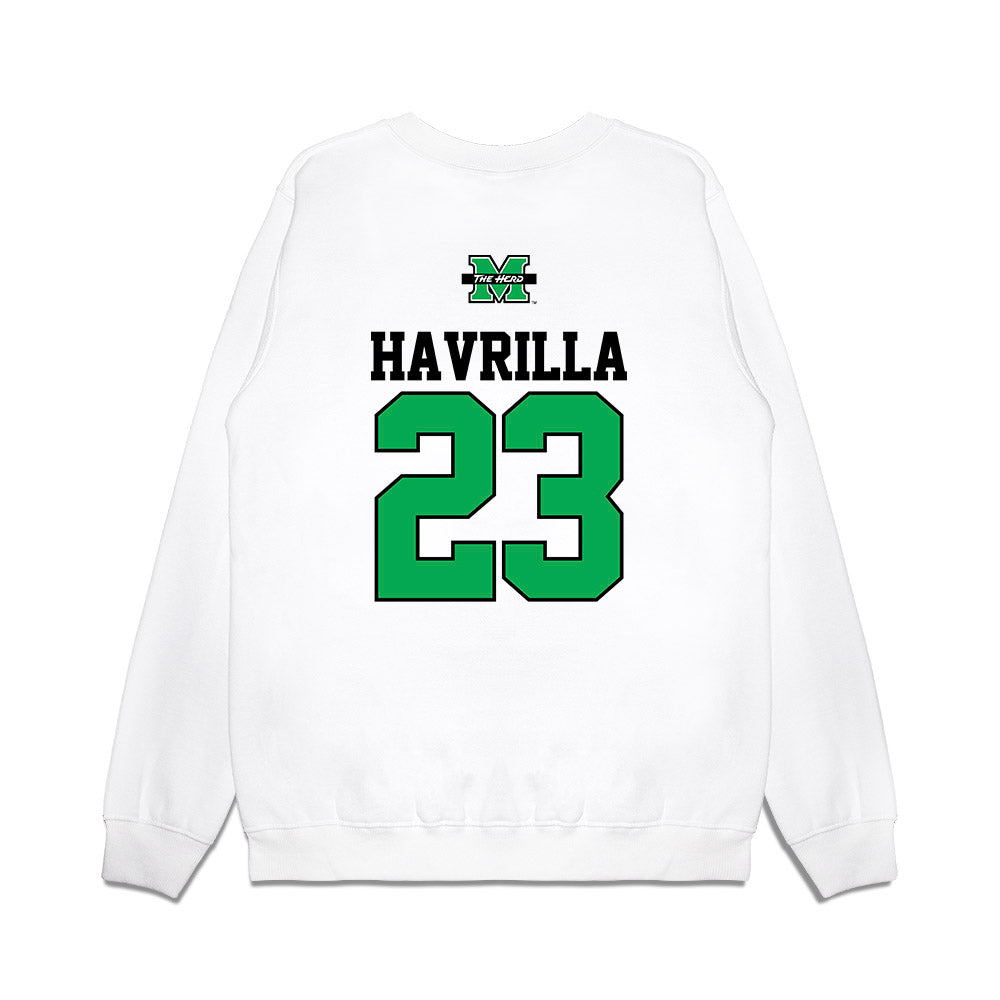 Marshall - NCAA Baseball : AJ Havrilla - USA Raglan Premium Crewneck Sweatshirt-1