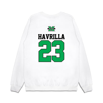 Marshall - NCAA Baseball : AJ Havrilla - USA Raglan Premium Crewneck Sweatshirt-1