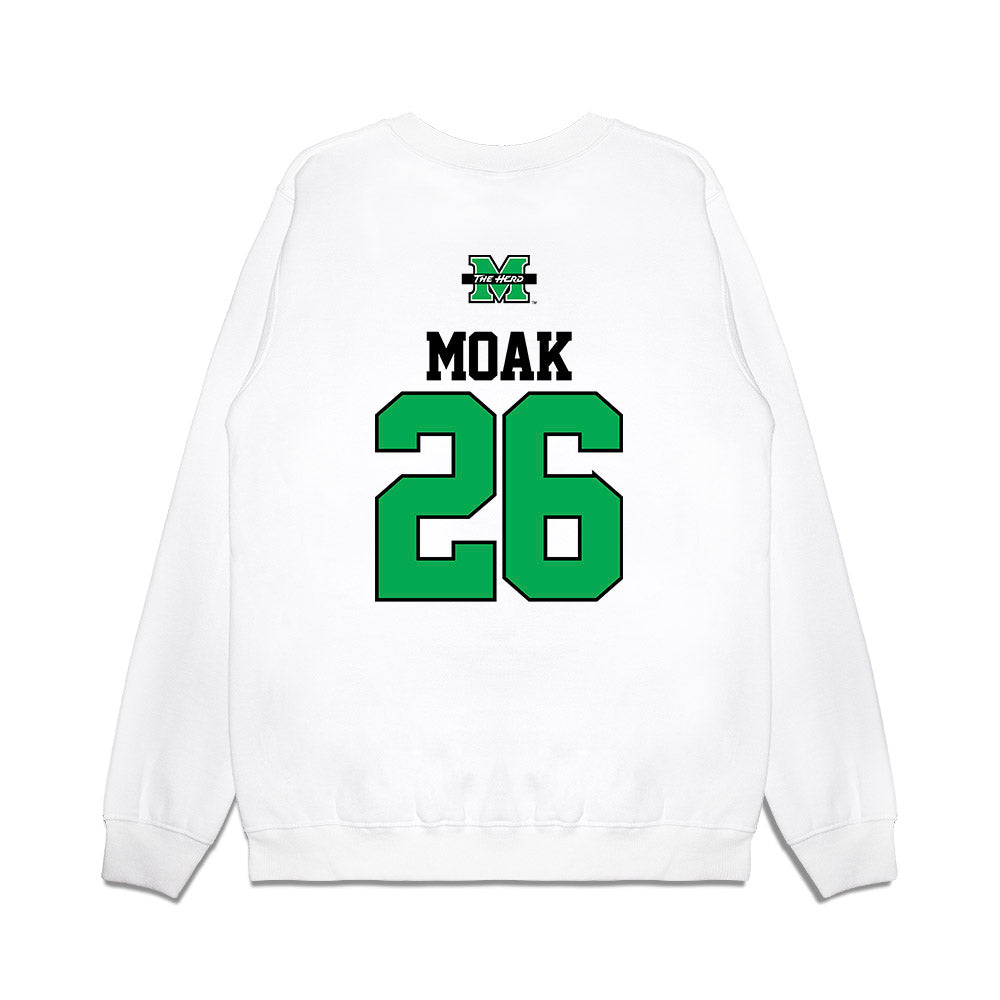 Marshall - NCAA Baseball : Clint Moak - USA Raglan Premium Crewneck Sweatshirt-1