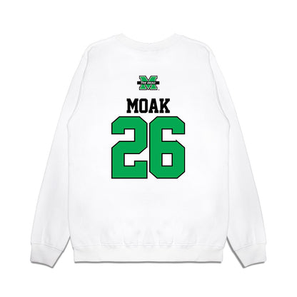 Marshall - NCAA Baseball : Clint Moak - USA Raglan Premium Crewneck Sweatshirt-1