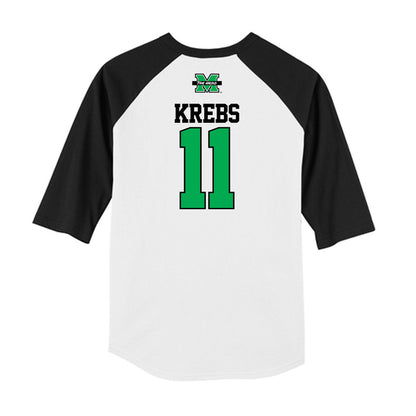 Marshall - NCAA Baseball : Charlie Krebs - USA Raglan Raglan Shirt-1