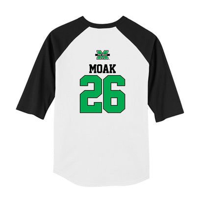 Marshall - NCAA Baseball : Clint Moak - USA Raglan Youth Raglan T-Shirt-1
