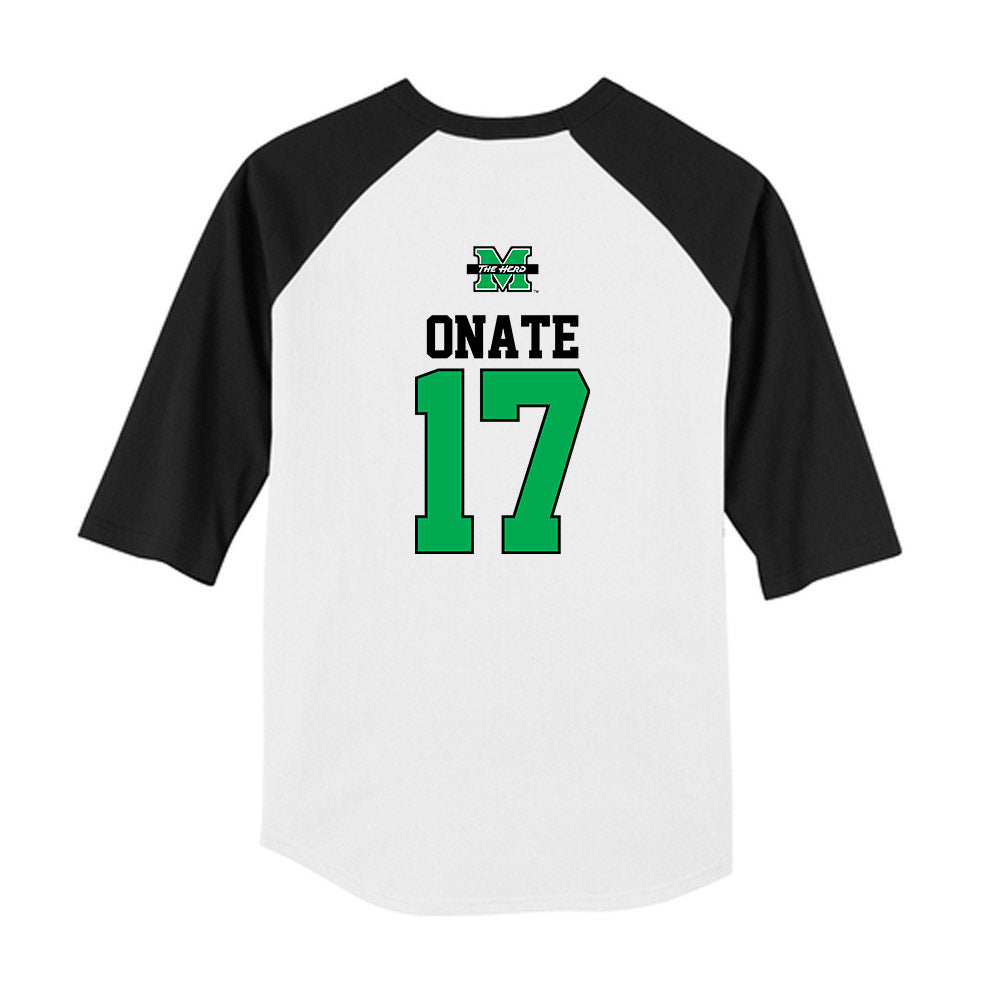 Marshall - NCAA Baseball : Mason Onate - USA Raglan Youth Raglan T-Shirt-1