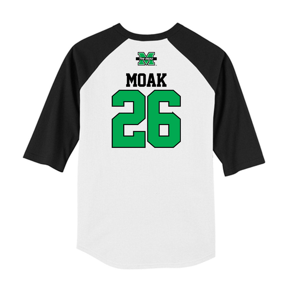 Marshall - NCAA Baseball : Clint Moak - USA Raglan Raglan Shirt-1