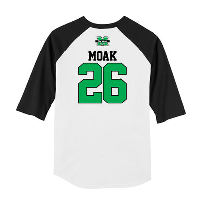 Marshall - NCAA Baseball : Clint Moak - USA Raglan Raglan Shirt-1