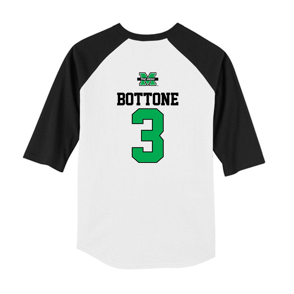 Marshall - NCAA Baseball : Evan Bottone - USA Raglan Youth Raglan T-Shirt-1