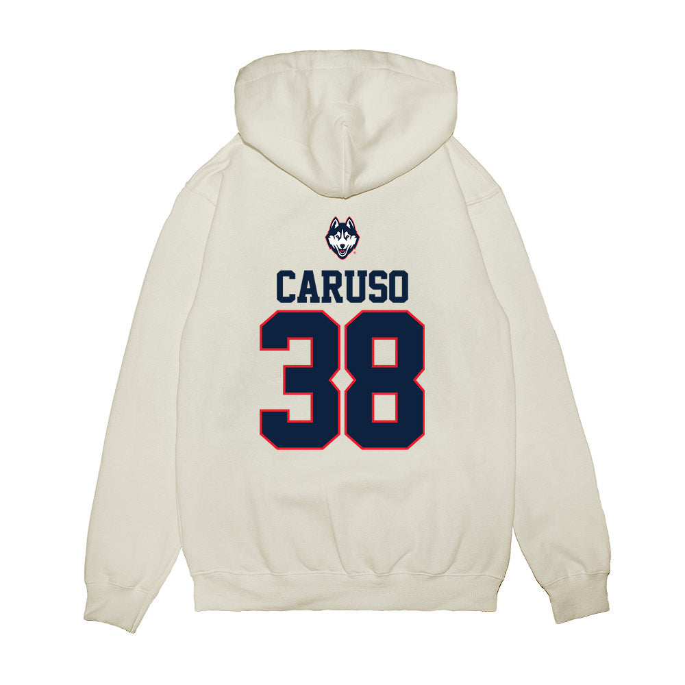 UConn - NCAA Baseball : JT Caruso - USA Raglan Premium Hooded Sweatshirt-1