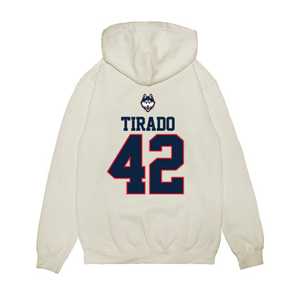 UConn - NCAA Baseball : Gabriel Tirado - USA Raglan Premium Hooded Sweatshirt-1