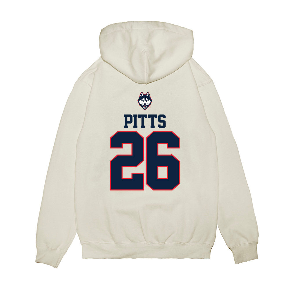 UConn - NCAA Baseball : Joe Pitts - USA Raglan Premium Hooded Sweatshirt-1