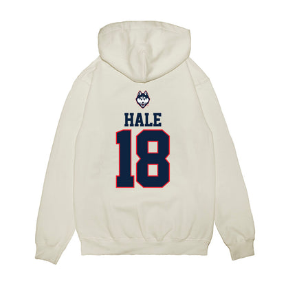 UConn - NCAA Baseball : Charlie Hale - USA Raglan Premium Hooded Sweatshirt-1