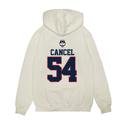 UConn - NCAA Baseball : Chris Cancel - USA Raglan Premium Hooded Sweatshirt-1