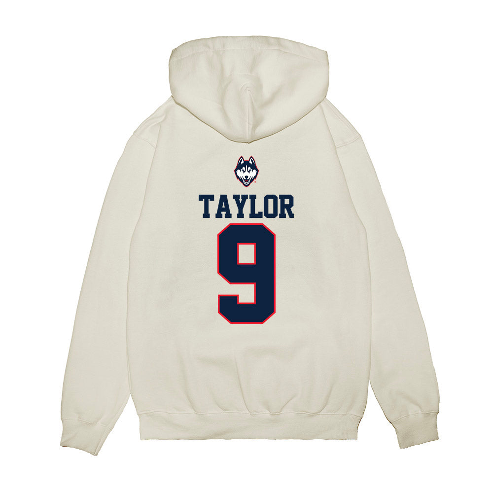 UConn - NCAA Baseball : Chase Taylor - USA Raglan Premium Hooded Sweatshirt-1