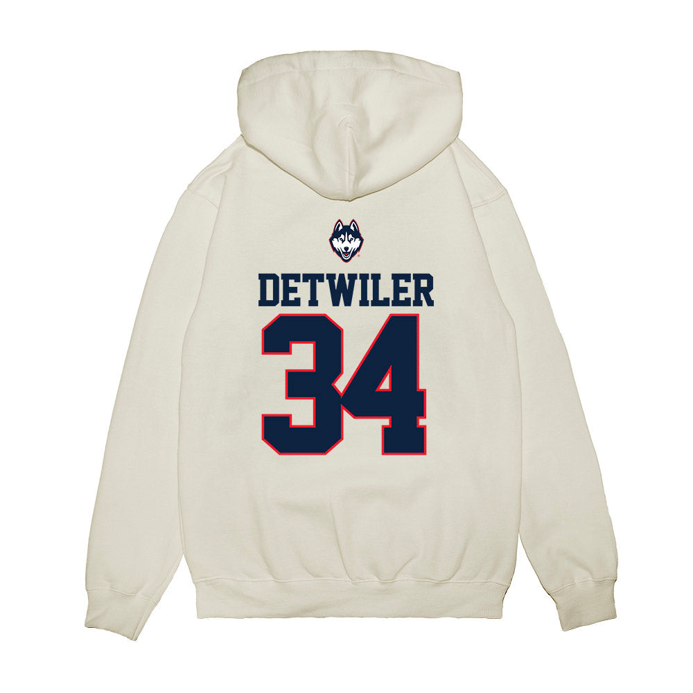 UConn - NCAA Baseball : Bryce Detwiler - USA Raglan Premium Hooded Sweatshirt-1