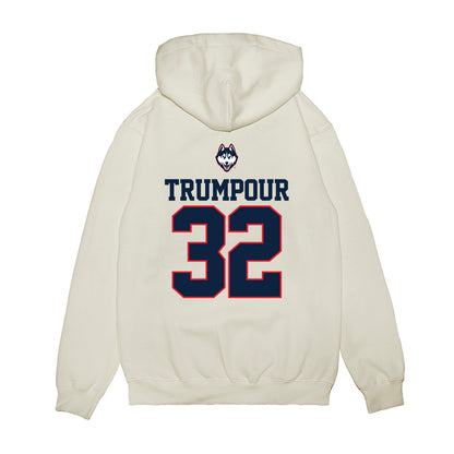 UConn - NCAA Baseball : Austin Trumpour - USA Raglan Premium Hooded Sweatshirt-1