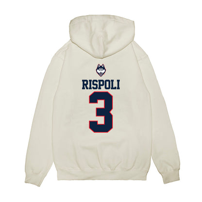 UConn - NCAA Baseball : Rob Rispoli - USA Raglan Premium Hooded Sweatshirt-1