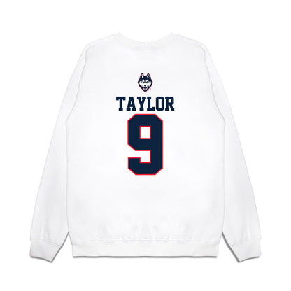 UConn - NCAA Baseball : Chase Taylor - USA Raglan Premium Crewneck Sweatshirt-1