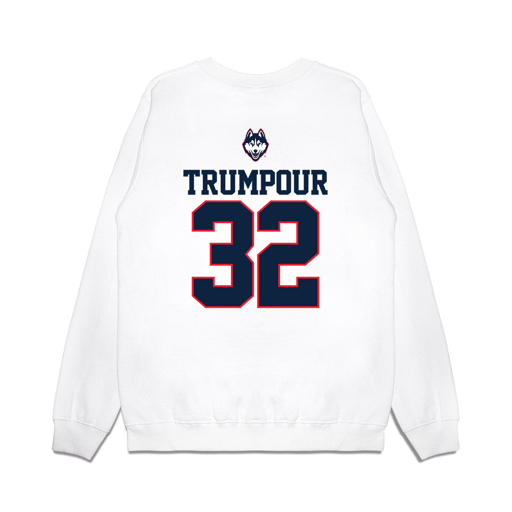 UConn - NCAA Baseball : Austin Trumpour - USA Raglan Premium Crewneck Sweatshirt-1
