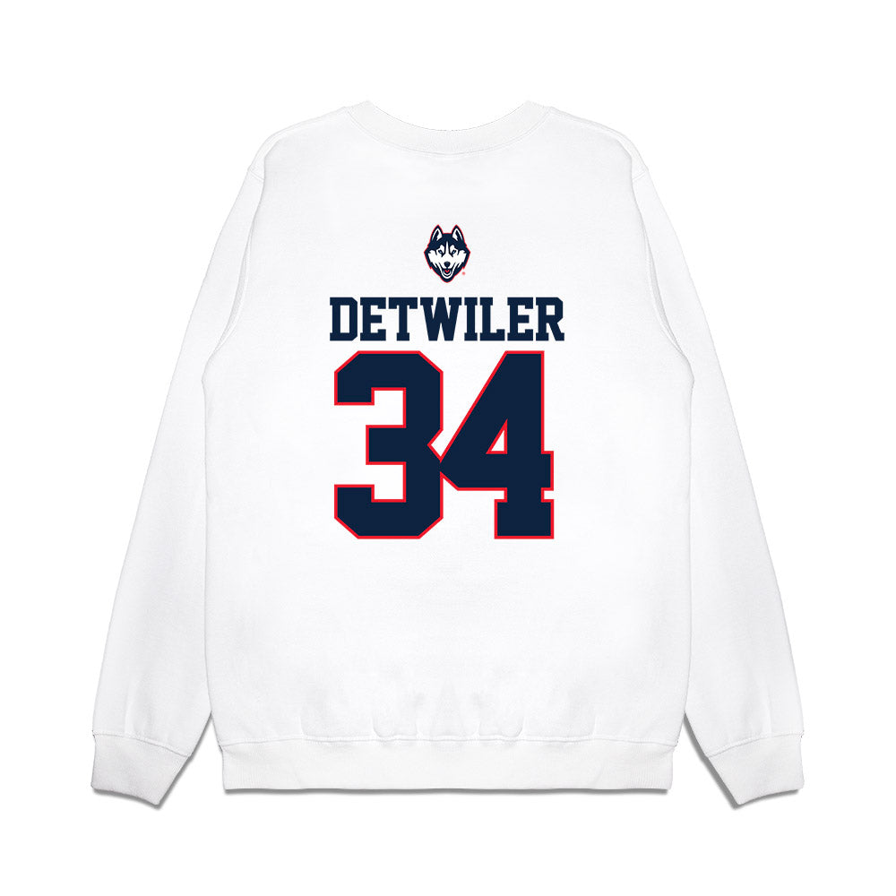 UConn - NCAA Baseball : Bryce Detwiler - USA Raglan Premium Crewneck Sweatshirt-1