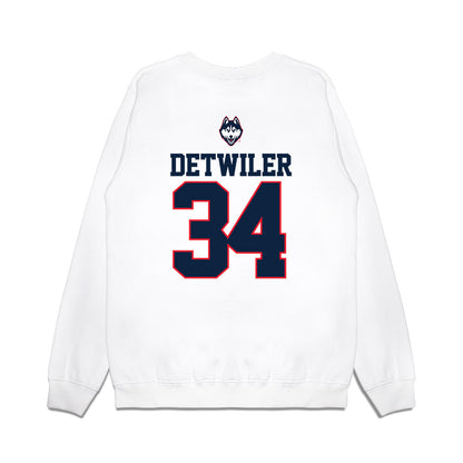 UConn - NCAA Baseball : Bryce Detwiler - USA Raglan Premium Crewneck Sweatshirt-1